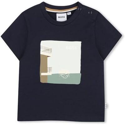 Boss T-Shirt Baby Boys, Blu, Blu, 9 Mesi Boss T-Shirt Baby Boys, Blu, Blu, 9 Mesi