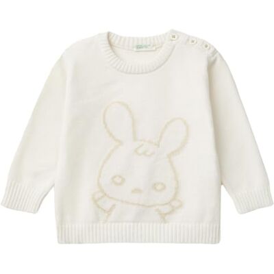 United Colors Of Benetton Maglia G/C M/L Maglione, Bianco, 62 Bimbo United Colors Of Benetton Maglia G/C M/L Maglione, Bianco, 62 Bimbo