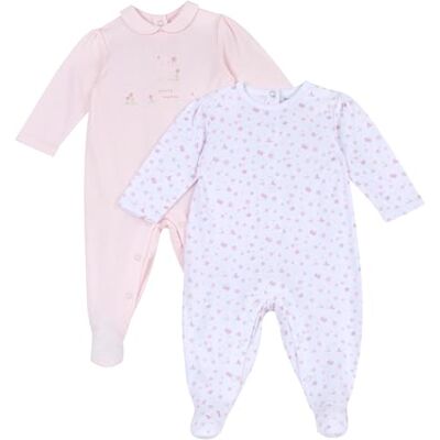 Prénatal , Set 2 Tutine Neonata 100% Cotone, con Comoda Apertura con Bottoncini, Ideali per la Primavera Prénatal , Set 2 Tutine Neonata 100% Cotone, con Comoda Apertura con Bottoncini, Ideali per la Primavera