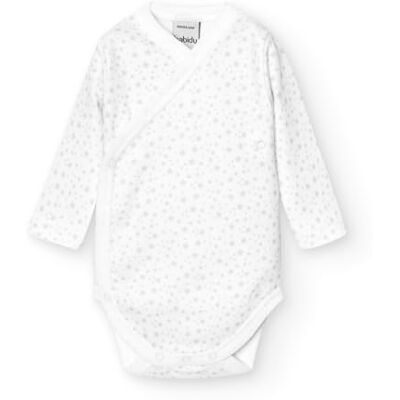 BABIDU Body Neonato a Maniche Lunghe 100% Cotone con Stampa Stelle e Chiusura ad Incrocio, Body Neonato e Prematuro, Tessuto Morbido e Ipoallergenico per Pelli Sensibili, Abbigliamento Unisex BABIDU Body Neonato a Maniche Lunghe 100% Cotone con Stampa Stelle e Chiusura ad Incrocio, Body Neonato e Prematuro, Tessuto Morbido e Ipoallergenico per Pelli Sensibili, Abbigliamento Unisex