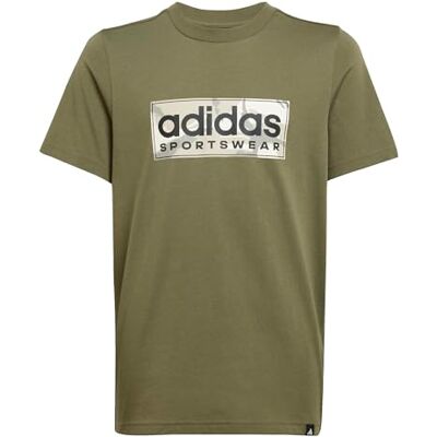 Adidas Bambino CAMO LINEAR JUNIOR BOYS GRAPHIC TEE, olive strata, 7-8 Years Adidas Bambino CAMO LINEAR JUNIOR BOYS GRAPHIC TEE, olive strata, 7-8 Years