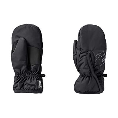 Jack Wolfskin Guanti Unisex per Bambini, Easy Entry Mitten K, Nero, 92 Jack Wolfskin Guanti Unisex per Bambini, Easy Entry Mitten K, Nero, 92