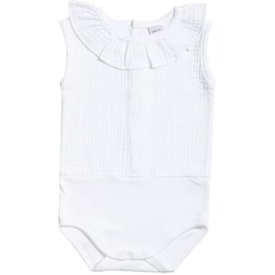BABIDU Body Neonato Senza Maniche 100% Cotone, Body Neonato in Tessuto Bambula con Collo a Volant, Morbido Traspirante e Ipoallergenico per Pelli Sensibili, Abbigliamento Unisex per Neonato e Bambina BABIDU Body Neonato Senza Maniche 100% Cotone, Body Neonato in Tessuto Bambula con Collo a Volant, Morbido Traspirante e Ipoallergenico per Pelli Sensibili, Abbigliamento Unisex per Neonato e Bambina