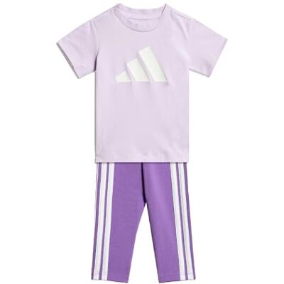 Adidas Bébé fille ESSENTIALS T-SHIRT SET, ice lavender/white, 18-24 Months Adidas Bébé fille ESSENTIALS T-SHIRT SET, ice lavender/white, 18-24 Months