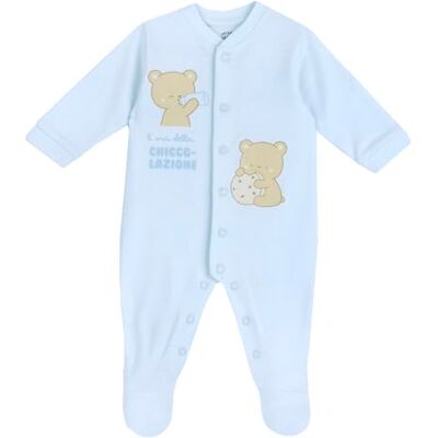 Chicco Tutina Con Apertura Frontale, Pigiamino per bambino e neonato Bimbo 0-24, Azzurro (3), 6 mesi, Designed in Italy Chicco Tutina Con Apertura Frontale, Pigiamino per bambino e neonato Bimbo 0-24, Azzurro (3), 6 mesi, Designed in Italy