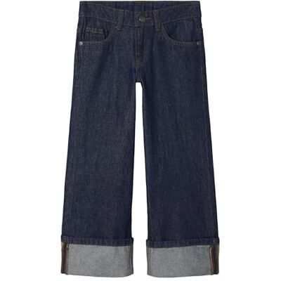 NAME IT Wide Nkfrose 4795-Ac J Larghi, Blu Jeans Scuro, 128 Bambina NAME IT Wide Nkfrose 4795-Ac J Larghi, Blu Jeans Scuro, 128 Bambina