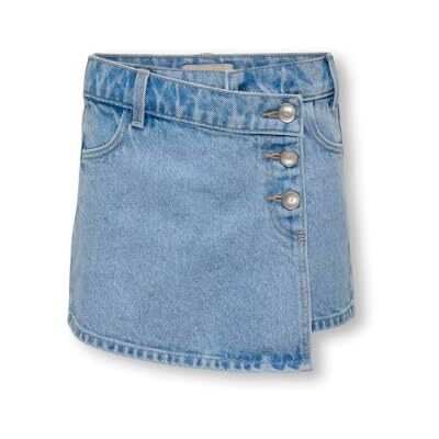 Only KOGJENNY Skort DNM PIM020, Culotte Bambina, Light Blue Denim, Only KOGJENNY Skort DNM PIM020, Culotte Bambina, Light Blue Denim,