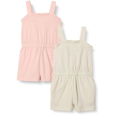 Amazon Essentials Bambine e ragazze Pagliaccetto in Maglia, Pacco da 2, Avena Puntinato/Rosa, 11-12 anni Amazon Essentials Bambine e ragazze Pagliaccetto in Maglia, Pacco da 2, Avena Puntinato/Rosa, 11-12 anni