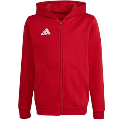 Adidas Unisex Bambini e Ragazzi Entrada26 Full Zip Hoodie Kids Sweatshirt, Team Power Red 2/White, 7-8 Years Adidas Unisex Bambini e Ragazzi Entrada26 Full Zip Hoodie Kids Sweatshirt, Team Power Red 2/White, 7-8 Years