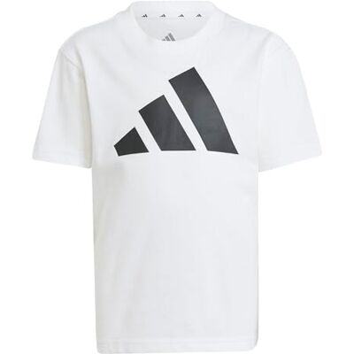 Adidas ESSENTIALS T-SHIRT, T-shirt Unisex Bambini, White/Black, Adidas ESSENTIALS T-SHIRT, T-shirt Unisex Bambini, White/Black,