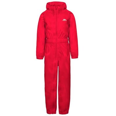 Trespass Tuta Antipioggia Impermeabile con Cappuccio per Bambini, Rosso, 5 6 Anni UK Trespass Tuta Antipioggia Impermeabile con Cappuccio per Bambini, Rosso, 5 6 Anni UK