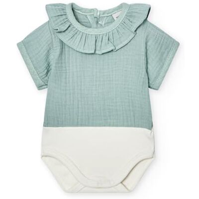 BABIDU Body Neonato Manica Corta 100% Cotone, Body Neonato in Tessuto Bambula con Collo a Volant, Morbido Traspirante e Ipoallergenico per Pelli Sensibili, Abbigliamento Unisex Neonato e Bambina BABIDU Body Neonato Manica Corta 100% Cotone, Body Neonato in Tessuto Bambula con Collo a Volant, Morbido Traspirante e Ipoallergenico per Pelli Sensibili, Abbigliamento Unisex Neonato e Bambina