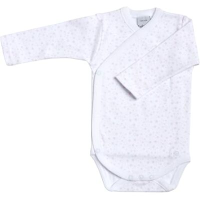 BABIDU Body Neonato a Maniche Lunghe 100% Cotone con Stampa Stelle e Chiusura ad Incrocio, Body Neonato e Prematuro, Tessuto Morbido e Ipoallergenico per Pelli Sensibili, Abbigliamento Unisex BABIDU Body Neonato a Maniche Lunghe 100% Cotone con Stampa Stelle e Chiusura ad Incrocio, Body Neonato e Prematuro, Tessuto Morbido e Ipoallergenico per Pelli Sensibili, Abbigliamento Unisex