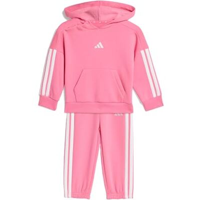 Adidas Mixte bébé ESSENTIALS HOODED JOGGER, pink fusion/white, 6-9 Months Adidas Mixte bébé ESSENTIALS HOODED JOGGER, pink fusion/white, 6-9 Months