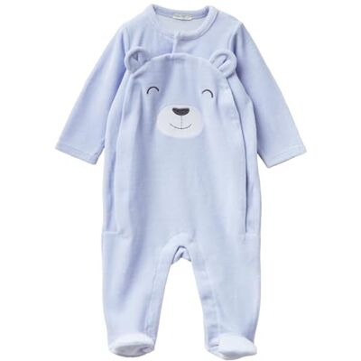 United Colors Of Benetton Tutina M/L Pigiamino per Bambino e Neonato, Blu, 74 Bimbo United Colors Of Benetton Tutina M/L Pigiamino per Bambino e Neonato, Blu, 74 Bimbo