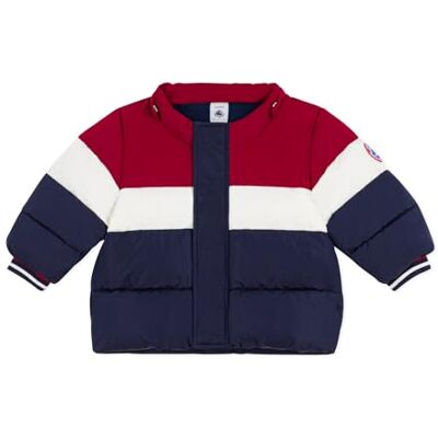 Petit Bateau Colorblock 03 Piumino sottile per neonato, tinta unita, per bambini, confezione da 1, blu multicolore, 12 mesi Petit Bateau Colorblock 03 Piumino sottile per neonato, tinta unita, per bambini, confezione da 1, blu multicolore, 12 mesi