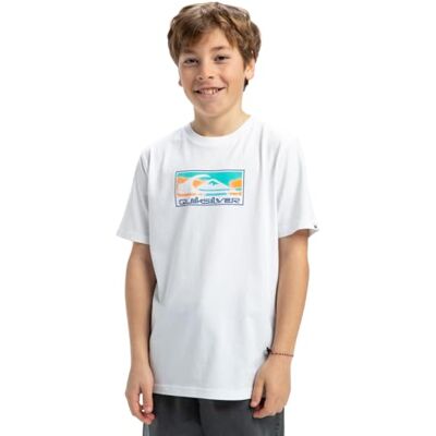 Quiksilver - EV Gradient Box - Bianco - 8-16 - T-Shirt Quiksilver - EV Gradient Box - Bianco - 8-16 - T-Shirt