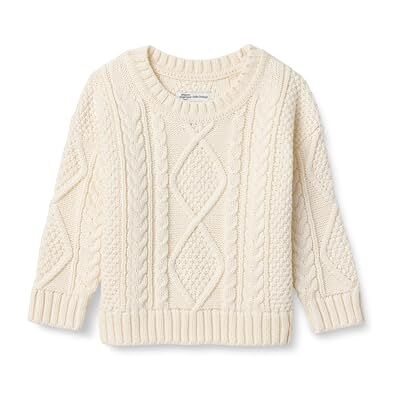 Amazon Essentials x Sofia Grainge Maglione Girocollo con Trecce Bimbo, Avorio, 3-6 mesi Amazon Essentials x Sofia Grainge Maglione Girocollo con Trecce Bimbo, Avorio, 3-6 mesi