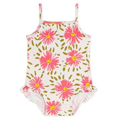 Petit Bateau Abbigliamento Giorno Bambino Ragazza, Marshmallow/Multico, 12 Mesi Petit Bateau Abbigliamento Giorno Bambino Ragazza, Marshmallow/Multico, 12 Mesi