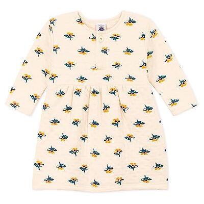 Petit Bateau , Abito a maniche lunghe Bimba 0-24, Bianco Avalanche/Multicolore, 12 mesi Petit Bateau , Abito a maniche lunghe Bimba 0-24, Bianco Avalanche/Multicolore, 12 mesi