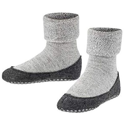 Falke Cosyshoe K Hp lana con suola in gomma 1 paio, Calze da casa , Grigio Light Grey 3400, 35-36 Falke Cosyshoe K Hp lana con suola in gomma 1 paio, Calze da casa , Grigio Light Grey 3400, 35-36
