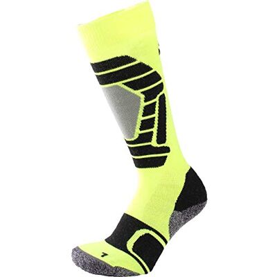 Mc Kinley Issy Calze da Sci Claze da Sci Ragazzi, Unisex Bambini, Safety Yellow/Blac, M Mc Kinley Issy Calze da Sci Claze da Sci Ragazzi, Unisex Bambini, Safety Yellow/Blac, M