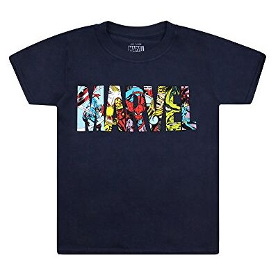 Marvel Logo Characters T-Shirt Bambini e Ragazzi Marvel Logo Characters T-Shirt Bambini e Ragazzi