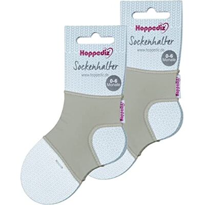 Hoppediz Set di 2 calzini per calzini da 0 a 6 mesi, grigio., Einheitsgröße Hoppediz Set di 2 calzini per calzini da 0 a 6 mesi, grigio., Einheitsgröße