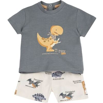 Chicco Completo con T-shirt e Pantaloncini Bimbo 0-24 Dotata di Apertura sulla Schiena con Bottoncini 261 Chicco Completo con T-shirt e Pantaloncini Bimbo 0-24 Dotata di Apertura sulla Schiena con Bottoncini 261