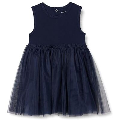 Amazon Essentials Vestito tutù Senza Maniche da Bambina, Blu Navy, 3T Amazon Essentials Vestito tutù Senza Maniche da Bambina, Blu Navy, 3T