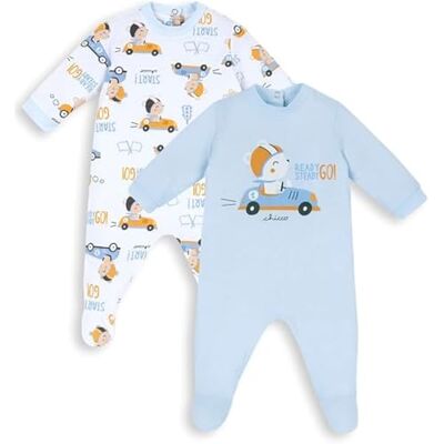 Chicco Bimbo 0-24 Set Tutine con Pratico Piedino Integrato in Morbido Cotone NOS_2 Chicco Bimbo 0-24 Set Tutine con Pratico Piedino Integrato in Morbido Cotone NOS_2