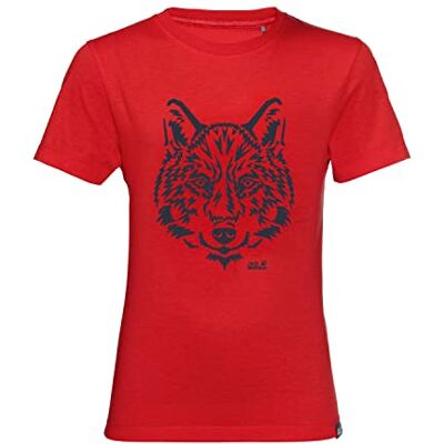 Jack Wolfskin T-Shirt Unisex per Bambini con Scritta Brand T Kids Jack Wolfskin T-Shirt Unisex per Bambini con Scritta Brand T Kids