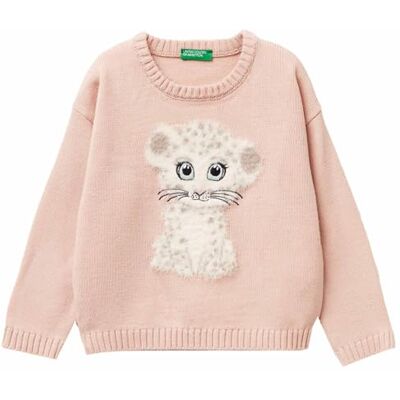 United Colors Of Benetton Maglia G/C M/L Maglione, Rosa, 18 Months Bambina United Colors Of Benetton Maglia G/C M/L Maglione, Rosa, 18 Months Bambina