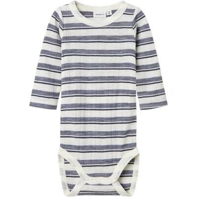 NAME IT Nbmwang Wool Needle LS Body Noos, Folkstone Gray, Numeric_80, Tono Grigio, Numeric_80 NAME IT Nbmwang Wool Needle LS Body Noos, Folkstone Gray, Numeric_80, Tono Grigio, Numeric_80