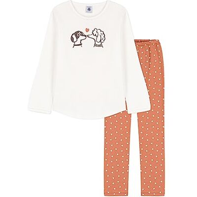 Petit Bateau , Pigiama Bambine e ragazze, Bianco Marshmallow/Multicolore, 12 anni Petit Bateau , Pigiama Bambine e ragazze, Bianco Marshmallow/Multicolore, 12 anni