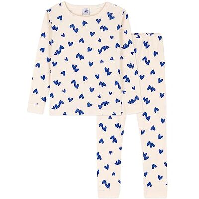 Petit Bateau , Pigiama Bambine e ragazze, Bianco Avalanche/Multicolore, 4 anni Petit Bateau , Pigiama Bambine e ragazze, Bianco Avalanche/Multicolore, 4 anni