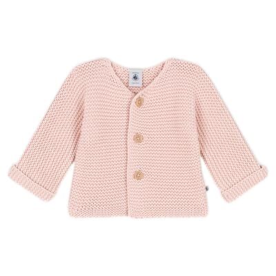 Petit Bateau , Cardigan Unisex Bimbi 0-24, Rosa Saline, 12 mesi Petit Bateau , Cardigan Unisex Bimbi 0-24, Rosa Saline, 12 mesi