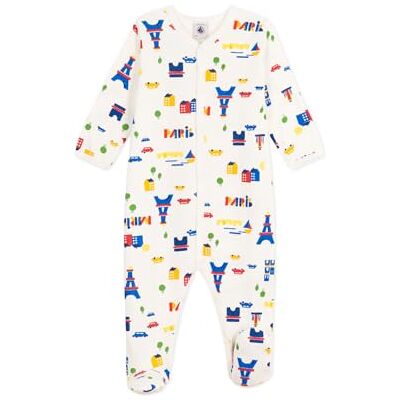 Petit Bateau Pigiama per Bambini in Pile con Colletto Stampato Paris 01 Abbigliamento da Notte Unisex per Bambini (Confezione da 1), Bianco Multicolore, 3 Mesi Petit Bateau Pigiama per Bambini in Pile con Colletto Stampato Paris 01 Abbigliamento da Notte Unisex per Bambini (Confezione da 1), Bianco Multicolore, 3 Mesi