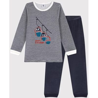 Petit Bateau , Pigiama Bambini e ragazzi, Blu Smoking/Bianco Marshmallow, 8 anni Petit Bateau , Pigiama Bambini e ragazzi, Blu Smoking/Bianco Marshmallow, 8 anni