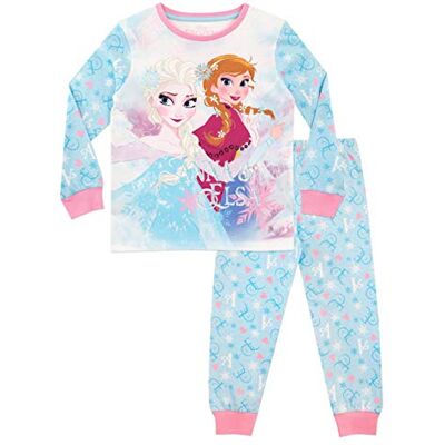 Disney Pigiama Frozen Bambina Pigiami Cotone Lungo Pigiamone Principesse Pijama Anna e Elsa per Bambini Disney Pigiama Frozen Bambina Pigiami Cotone Lungo Pigiamone Principesse Pijama Anna e Elsa per Bambini