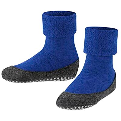 Falke Cosyshoe Minis K Hp lana con suola in gomma 1 paio, Calze da casa Unisex Bambini, Blu Cobalt Blue 6054, 25-26 Falke Cosyshoe Minis K Hp lana con suola in gomma 1 paio, Calze da casa Unisex Bambini, Blu Cobalt Blue 6054, 25-26