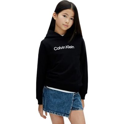Calvin Klein Inst. Logo Reg. Terry Hoodie Lv1cksjb38 Felpa con Cappuccio Unisex Bambini e Ragazzi Calvin Klein Inst. Logo Reg. Terry Hoodie Lv1cksjb38 Felpa con Cappuccio Unisex Bambini e Ragazzi