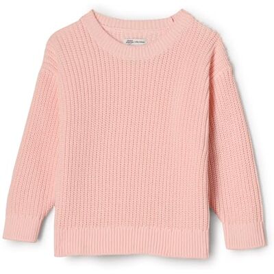 Amazon Essentials x Sofia Grainge Maglione Pullover Unisex Bimbi, Rosa Chiaro, 24 Mesi Amazon Essentials x Sofia Grainge Maglione Pullover Unisex Bimbi, Rosa Chiaro, 24 Mesi