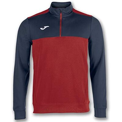 Joma Felpa Senza Cappuccio, Winner, Ragazzi, Rosso-Marino, 3XS Joma Felpa Senza Cappuccio, Winner, Ragazzi, Rosso-Marino, 3XS