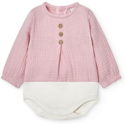 BABIDU Body Neonato a Maniche Lunghe in 100% Cotone, Body Neonato Realizzato in Morbido Tessuto Bambula, Traspirante e Ipoallergenico per Pelli Sensibili, Chiusura con Bottoni BABIDU Body Neonato a Maniche Lunghe in 100% Cotone, Body Neonato Realizzato in Morbido Tessuto Bambula, Traspirante e Ipoallergenico per Pelli Sensibili, Chiusura con Bottoni
