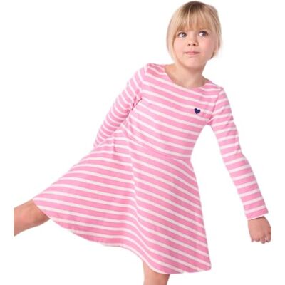 Petit Bateau A0ebj02 Vestito da Bambina a Maniche Lunghe, in Cotone, Confezione da 1, Rosa Ecru, 5 Anni Petit Bateau A0ebj02 Vestito da Bambina a Maniche Lunghe, in Cotone, Confezione da 1, Rosa Ecru, 5 Anni