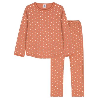 Petit Bateau , Pigiama Bambine e ragazze, Rosa Sienna/Bianco Marshmallow, 10 anni Petit Bateau , Pigiama Bambine e ragazze, Rosa Sienna/Bianco Marshmallow, 10 anni