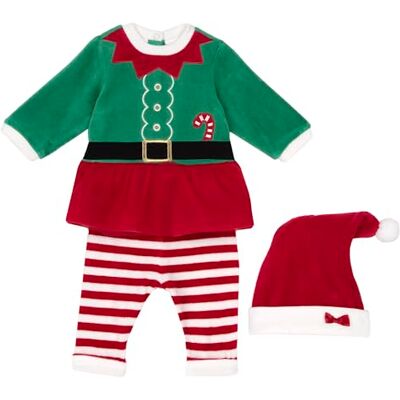 Chicco Completo Natale Bimbo 0-24 in Calda e Morbida Ciniglia con Comoda Apertura con Bottoncini FW25 253 Chicco Completo Natale Bimbo 0-24 in Calda e Morbida Ciniglia con Comoda Apertura con Bottoncini FW25 253