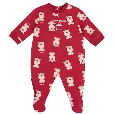 Chicco Tutine Natale Neonato/Neonata 0-24 mesi, Rosso (8), 3 mesi, Designed in Italy Chicco Tutine Natale Neonato/Neonata 0-24 mesi, Rosso (8), 3 mesi, Designed in Italy