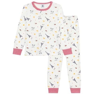 Petit Bateau Abbigliamento Notte Ragazzo, Marshmallow/Multico, 2 Anni Petit Bateau Abbigliamento Notte Ragazzo, Marshmallow/Multico, 2 Anni